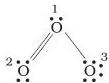 Ozone Lewis structure